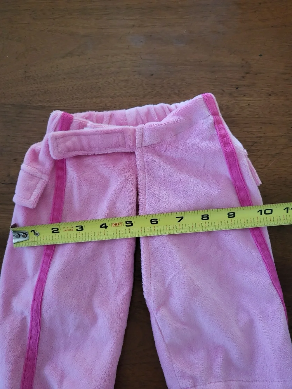 Zack & Zoey pink plush dog pants, size Medium